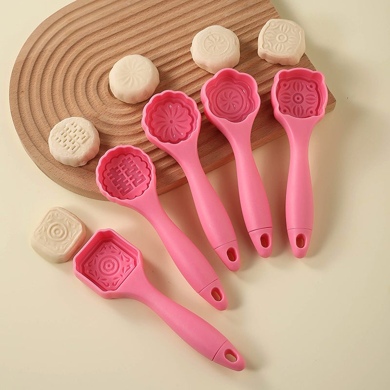 Mid-Autumn Mooncake Mold Press Chinese Mooncake Mold Pastry Stamp Yam Mung Bean Ice Skin Diy Baking Tool - Image 4